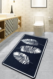 Mijölnir Alfombrilla de Baño Hoja - Negro